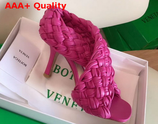 BV Board Sandals in Rose Nappa Leather Replica