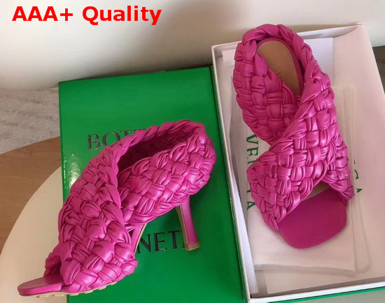 BV Board Sandals in Rose Nappa Leather Replica