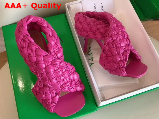 BV Board Sandals in Rose Nappa Leather Replica