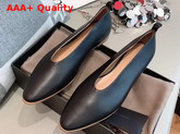 Bottega Veneta Almond Flats Nero Lambskin Replica