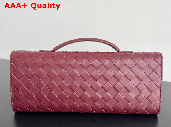 Bottega Veneta Andiamo Clutch in Barolo Intrecciato Leather Replica