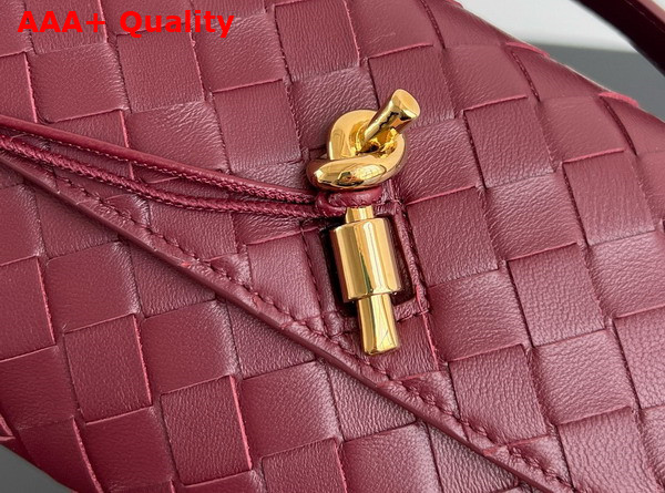 Bottega Veneta Andiamo Clutch in Barolo Intrecciato Leather Replica