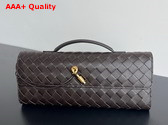 Bottega Veneta Andiamo Clutch in Fondant Intrecciato Leather Replica