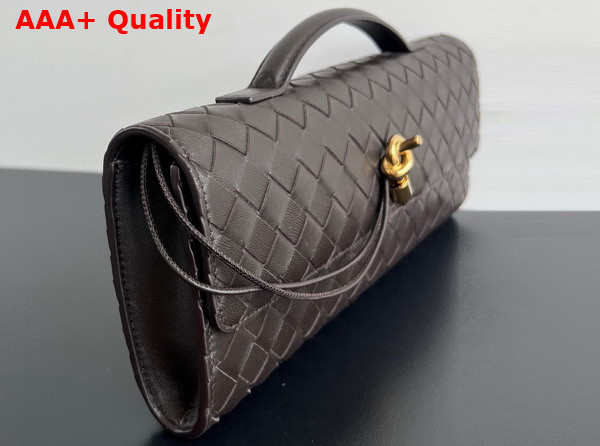 Bottega Veneta Andiamo Clutch in Fondant Intrecciato Leather Replica