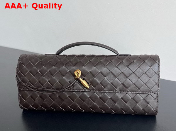 Bottega Veneta Andiamo Clutch in Fondant Intrecciato Leather Replica