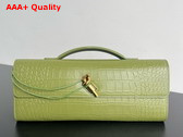 Bottega Veneta Andiamo Clutch in Matcha Alligator Leather Replica