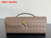 Bottega Veneta Andiamo Clutch in Pinecone Intrecciato Leather Replica