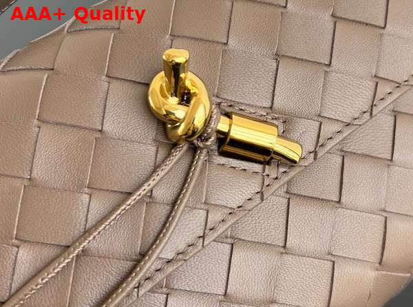 Bottega Veneta Andiamo Clutch in Pinecone Intrecciato Leather Replica