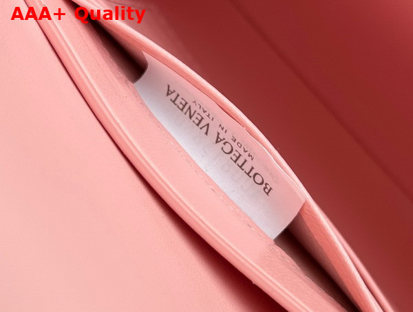 Bottega Veneta Andiamo Clutch in Rose Intrecciato Leather Replica