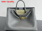 Bottega Veneta Andiamo Top Handle Bag in Silky Calf Leather Lapilli Travertine Replica