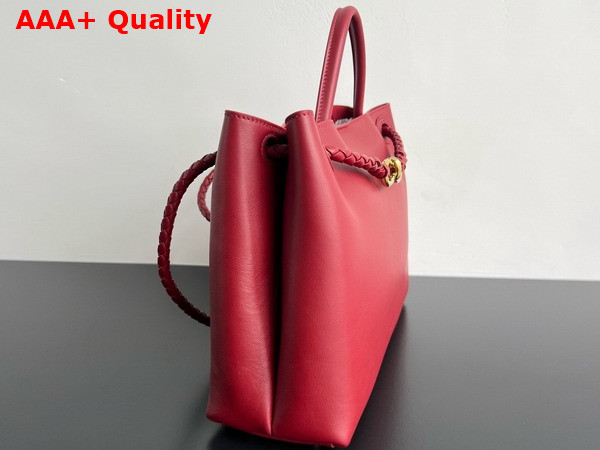 Bottega Veneta Andiamo Top Handle Bag in Silky Calf Leather Rosewood Space Replica
