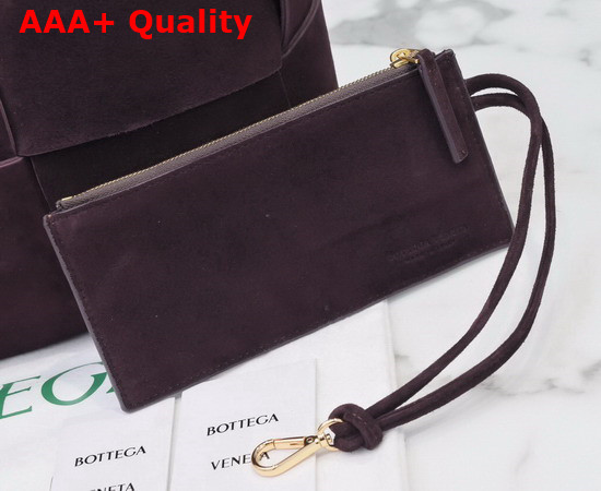 Bottega Veneta Arco Tote in Grape Suede Calfskin Replica