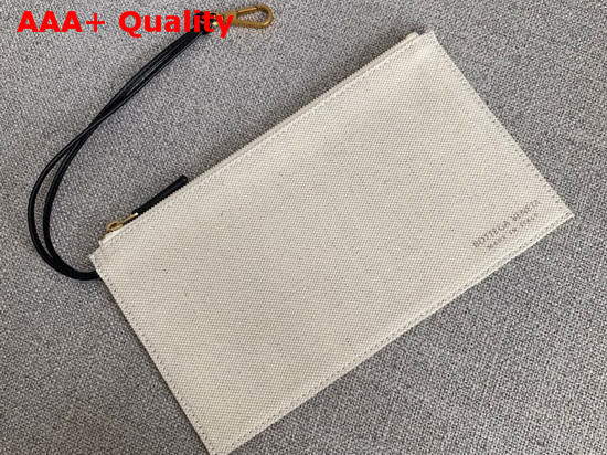 Bottega Veneta Arco Tote in Maxi Intrecciato Canvas Natural Nero Replica
