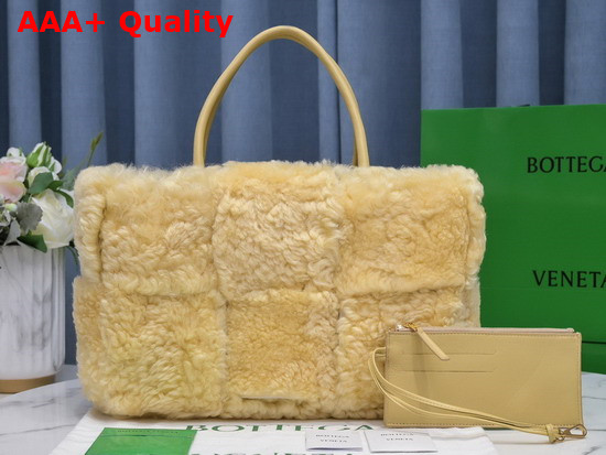 Bottega Veneta Arco Tote in Teddy Shearling Replica