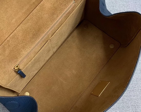 Bottega Veneta BV Angle Bag in Deep Blue Palmellato