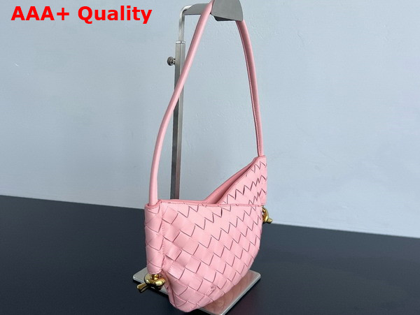 Bottega Veneta Baby Solstice Rose Intrecciato Leather Replica