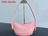 Bottega Veneta Baby Solstice Rose Intrecciato Leather Replica