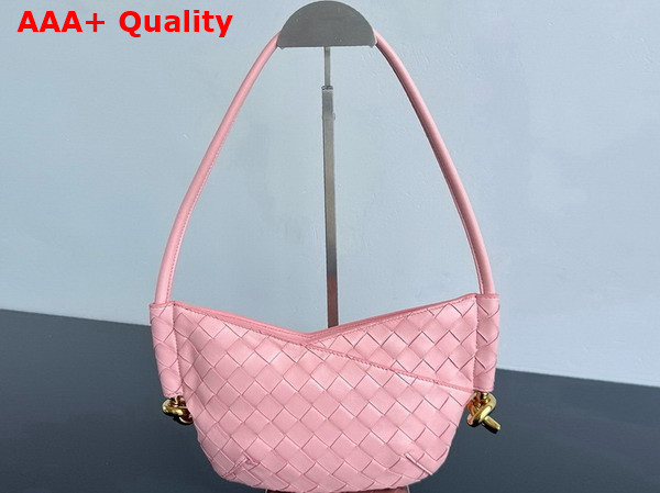 Bottega Veneta Baby Solstice Rose Intrecciato Leather Replica