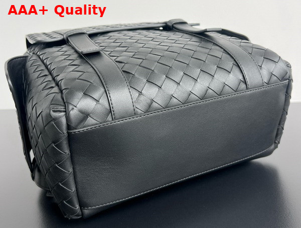 Bottega Veneta Back To School Backpack in Black Intrecciato Leather 805971 Replica