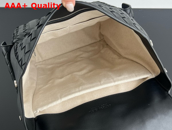 Bottega Veneta Back To School Backpack in Black Intrecciato Leather 805971 Replica