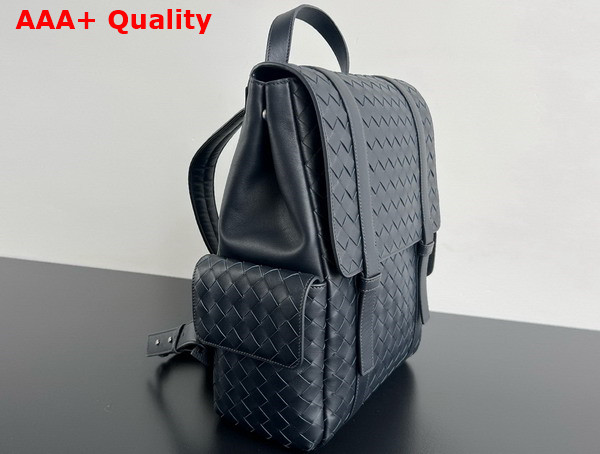 Bottega Veneta Back To School Backpack in Navy Blue Intrecciato Leather 805971 Replica