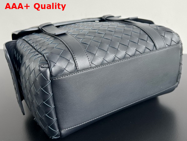 Bottega Veneta Back To School Backpack in Navy Blue Intrecciato Leather 805971 Replica