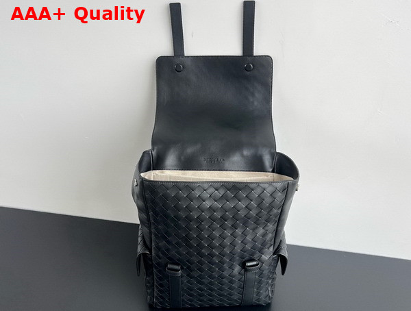 Bottega Veneta Back To School Backpack in Navy Blue Intrecciato Leather 805971 Replica