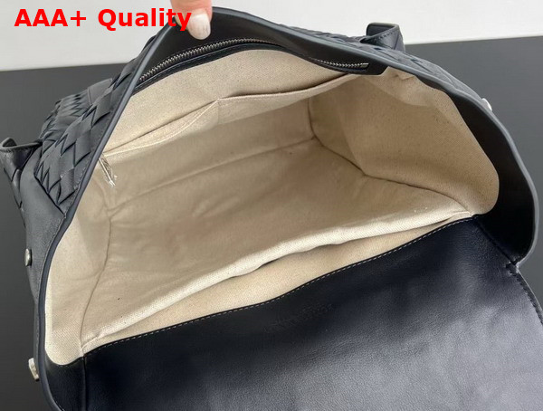 Bottega Veneta Back To School Backpack in Navy Blue Intrecciato Leather 805971 Replica