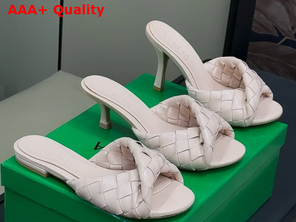 Bottega Veneta Blink Flat Mule Cameo Intrecciato Leather Replica