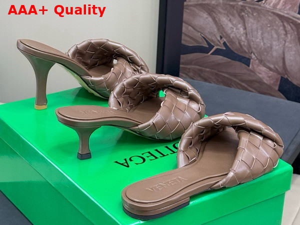 Bottega Veneta Blink Flat Mule Pinecone Intrecciato Leather Replica