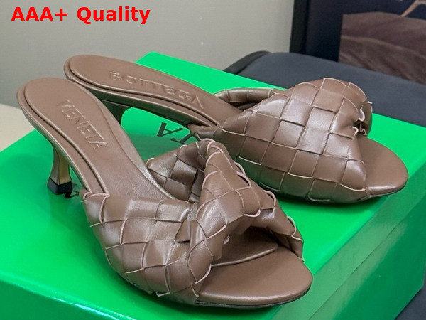 Bottega Veneta Blink Flat Mule Pinecone Intrecciato Leather Replica