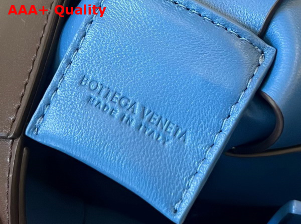 Bottega Veneta Cassette Cross Body Bag in Fondant and Blue Calfskin Replica