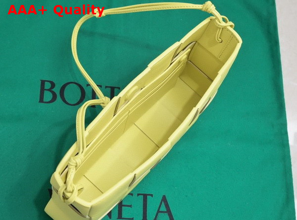 Bottega Veneta Cassette Pouch On Strap Sherbert Intreccio Leather Replica