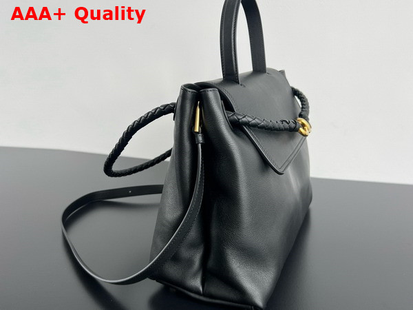 Bottega Veneta Ciao Ciao Top Handle Bag in Black Silky Calf Leather Replica