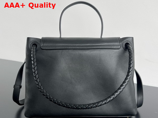 Bottega Veneta Ciao Ciao Top Handle Bag in Black Silky Calf Leather Replica