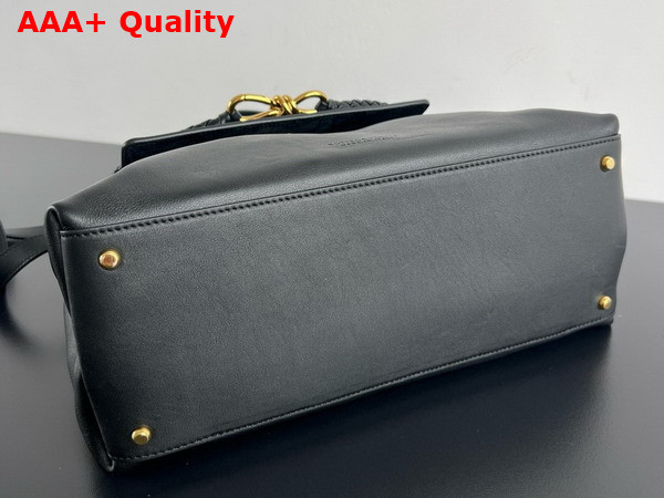 Bottega Veneta Ciao Ciao Top Handle Bag in Black Silky Calf Leather Replica