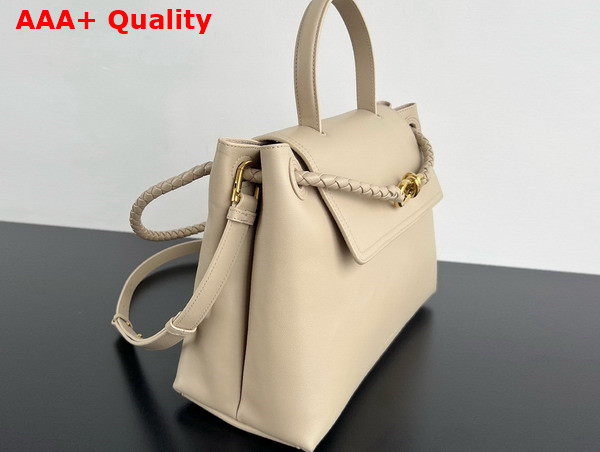 Bottega Veneta Ciao Ciao Top Handle Bag in Ecru Silky Calf Leather Replica