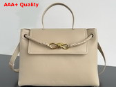 Bottega Veneta Ciao Ciao Top Handle Bag in Ecru Silky Calf Leather Replica