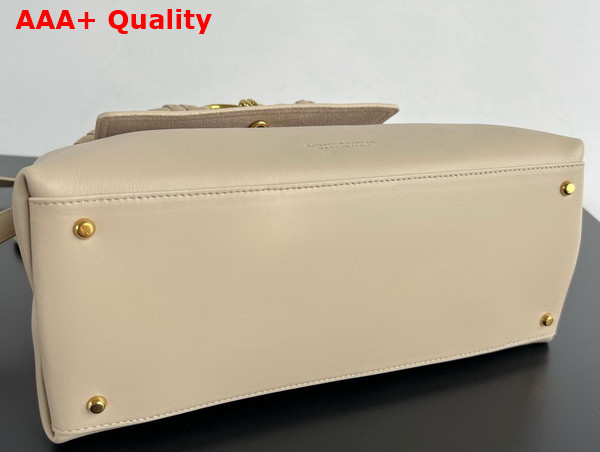Bottega Veneta Ciao Ciao Top Handle Bag in Ecru Silky Calf Leather Replica