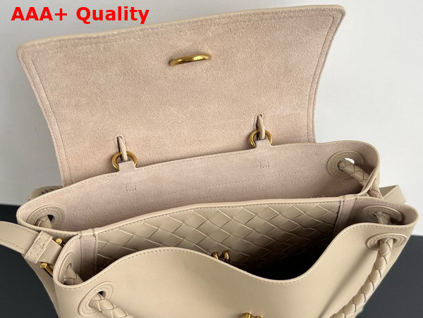 Bottega Veneta Ciao Ciao Top Handle Bag in Ecru Silky Calf Leather Replica
