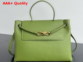 Bottega Veneta Ciao Ciao Top Handle Bag in Matcha Silky Calf Leather Replica