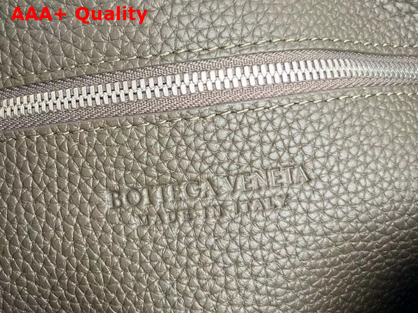 Bottega Veneta Diago Crossbody Bag in Dark Green Grained Intreccio Leather Replica