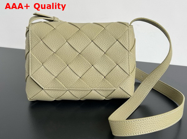 Bottega Veneta Diago Crossbody Bag in Travertine Grained Intreccio Leather Replica