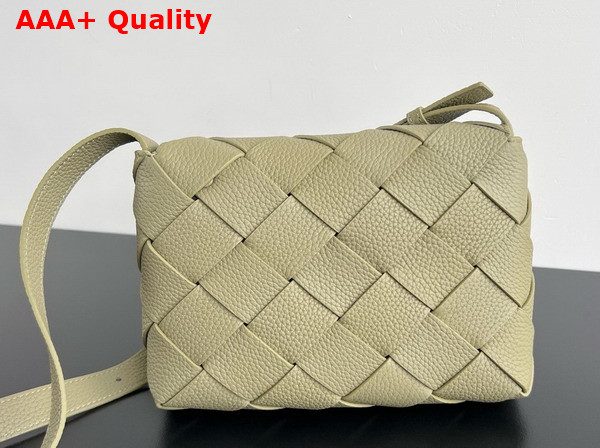 Bottega Veneta Diago Crossbody Bag in Travertine Grained Intreccio Leather Replica