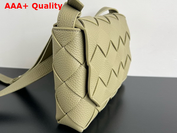 Bottega Veneta Diago Crossbody Bag in Travertine Grained Intreccio Leather Replica