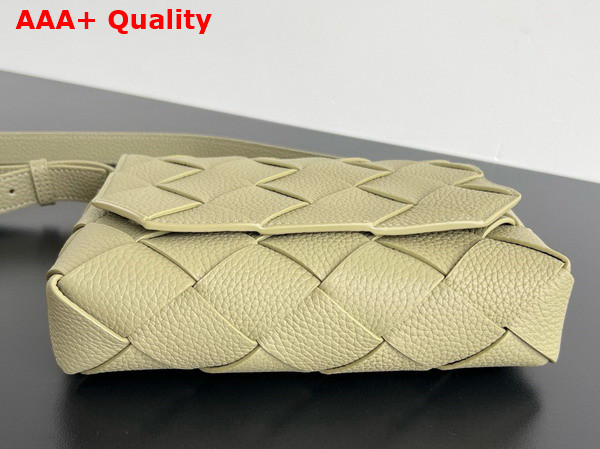Bottega Veneta Diago Crossbody Bag in Travertine Grained Intreccio Leather Replica