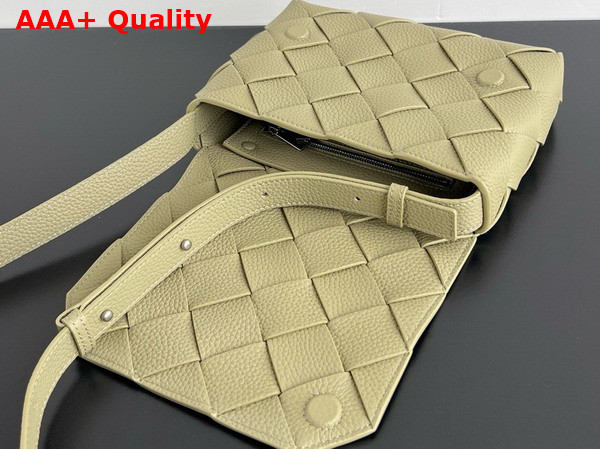 Bottega Veneta Diago Crossbody Bag in Travertine Grained Intreccio Leather Replica