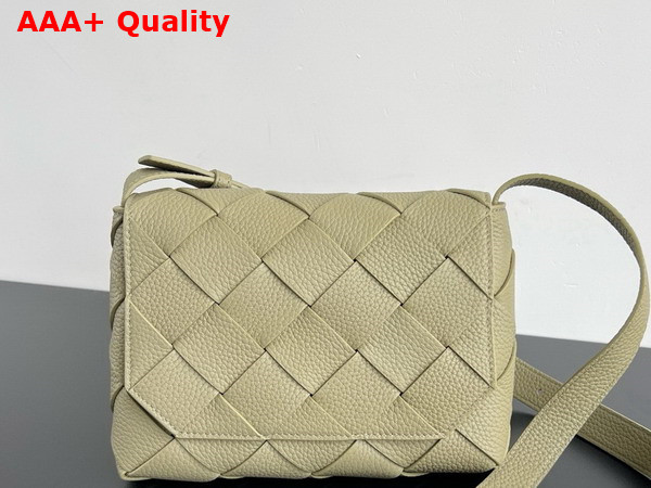 Bottega Veneta Diago Crossbody Bag in Travertine Grained Intreccio Leather Replica