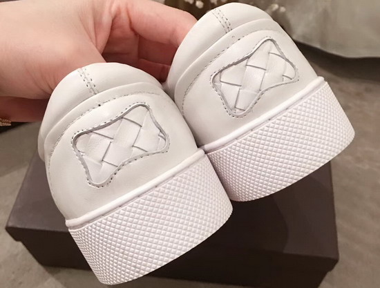 Bottega Veneta Dodger Sneaker in Bianco Intrecciato Nappa