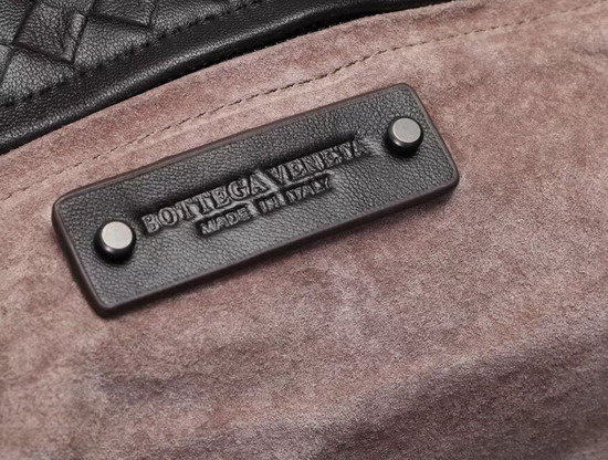 Bottega Veneta Espresso Intrecciato Nappa Medium Carda Bag